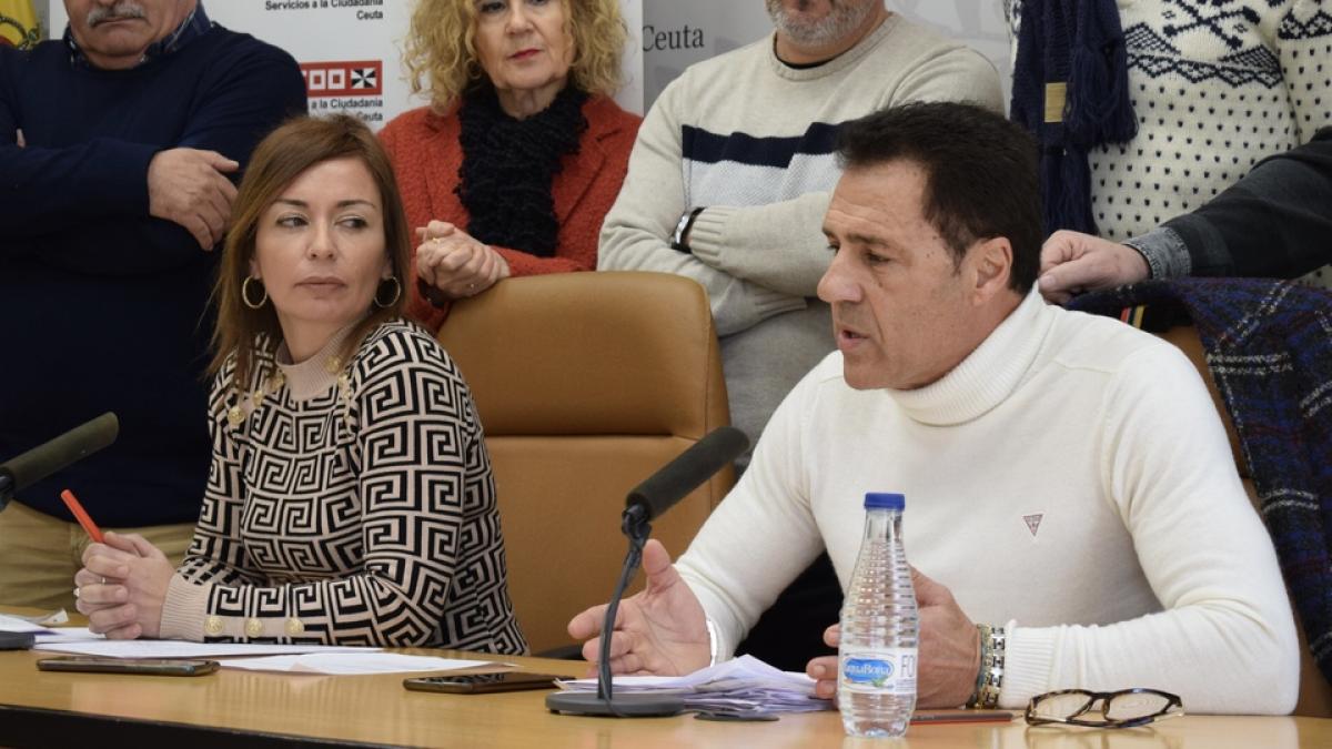 Jos Antonio Lpez y Yolanda Daz de la Seccin Sindical del Ayuntamiento